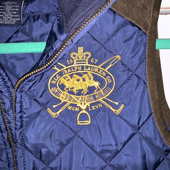• RALPH LAUREN SPORT• Equestrian Quilted Vest - Picture 2 of 5